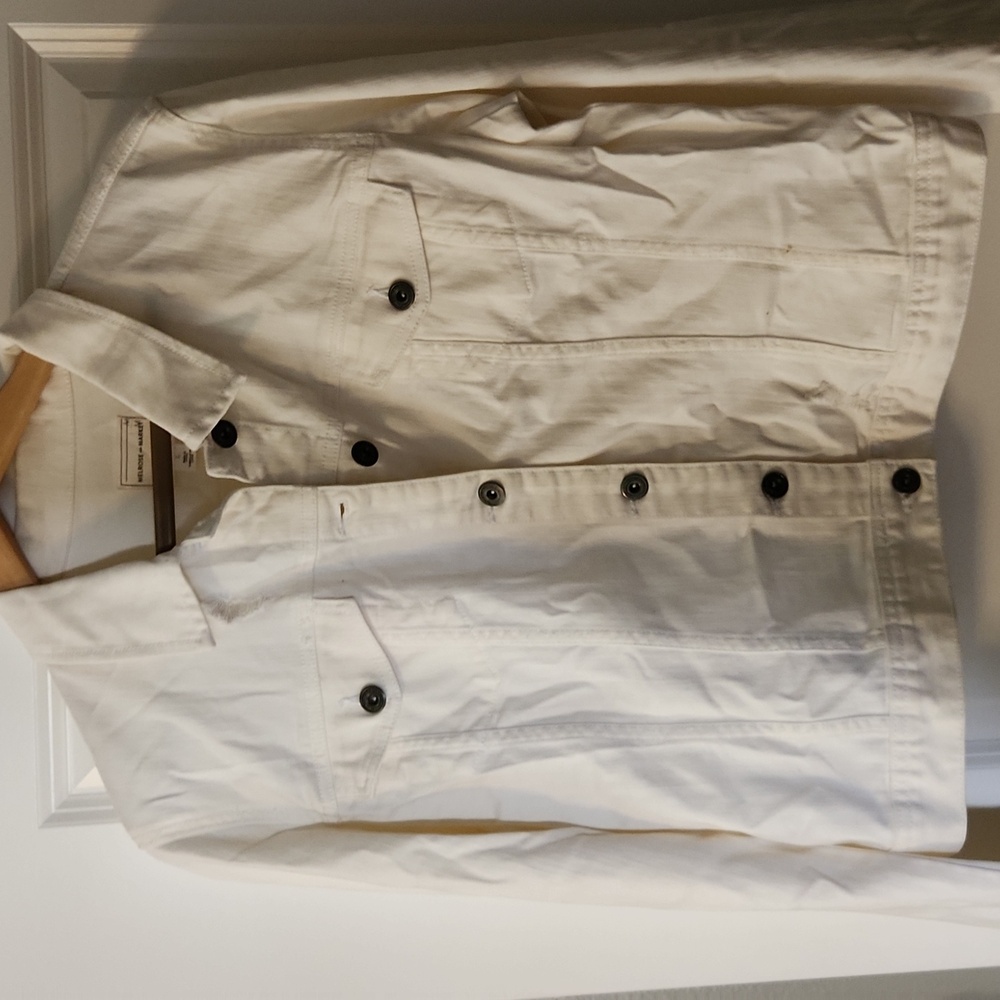 Melrose and Market White Jean Jacket size L
